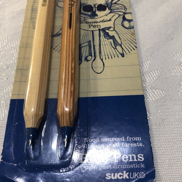 SuckUK wooden drumstick pens blue - Picture 9 of 9
